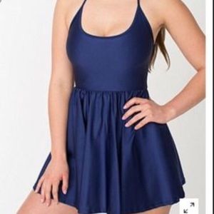 American Apparel Navy Blue Skater Dress